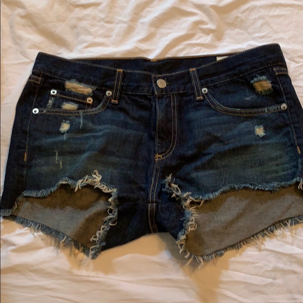 rag & bone Doris cut off denim shorts size 28 - Picture 3 of 5